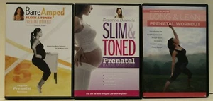 3 Suzanne Bowen's prenatal workout DVD lot Barre Amped long lean sleek toned - Imagen 1 de 8
