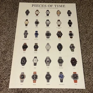Pieces Of Time-“The Best Wrist Watches In The World”-20x28” Hangable Canvas - Picture 1 of 24