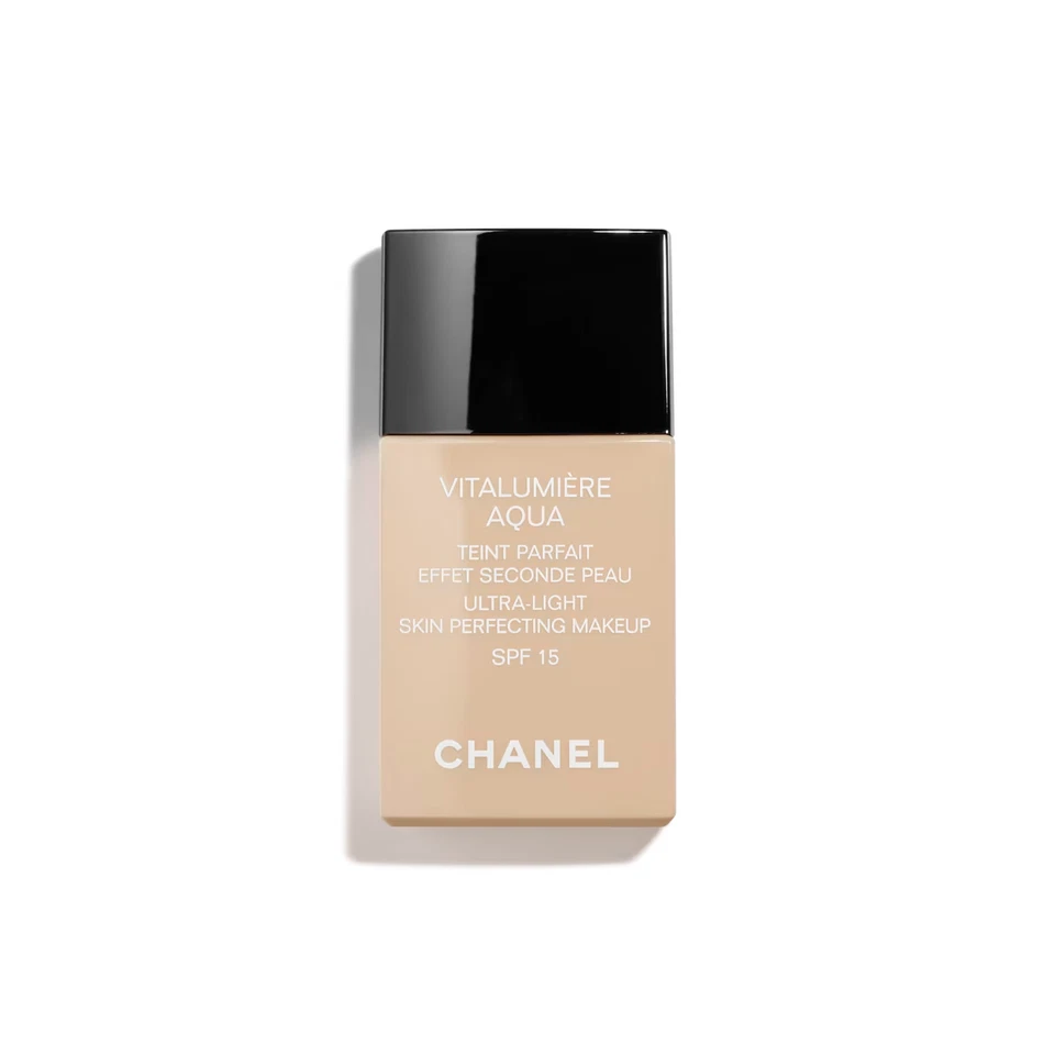 Chanel VITALUMIERE AQUA SKIN MAKE-UP - 10 BEIGE -  30mL  NEW BOXED Foundation - Image 1 of 1