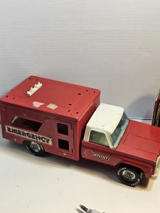 Vintage Nylint Rescue Emergency Chevy Truck Red 1970s Metal USA MADE - Picture 1 of 10