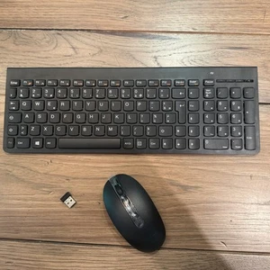 Lenovo Wireless Keyboard SK-8861 and Mouse - Photo 1/8
