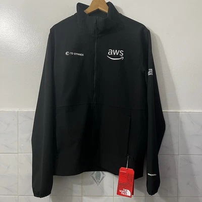 The North Face Windbreaker Jacket Men’s Black Full Zip L Outdoors Hiking Camping - Image 1 of 4