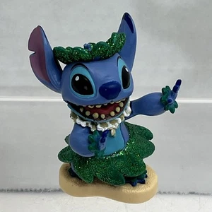Figura Stitch Brillo Verde Hula Bailando Disney Lilo & Stitch Hawaii - 2 pulgadas - Imagen 1 de 10