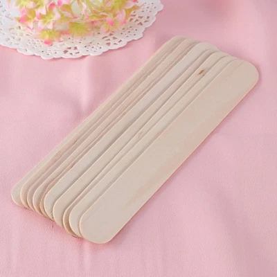  Applicateur de cire en bois pour épilation, bâtonnets, spatule à cire, - Photo 1/4