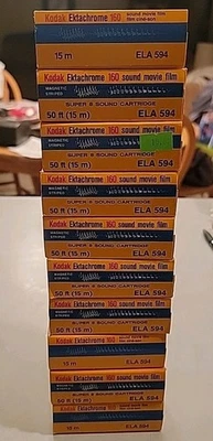 Kodak Ektachrome 160 Super 8 Movie Film Type A Sound 20 Boxes Sold EA Exp 90-91 - Image 1 of 4