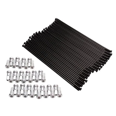 Tusk Motorcycle Spoke Kit - Front 21" Black Spoke/Silver Nipple For KTM 500 - Image 1 of 3