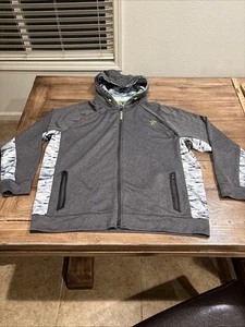 Gillz Jumper Mens XL Grey Hoodie Long Sleeve Performance Water Repellent Fleece - Picture 1 of 13