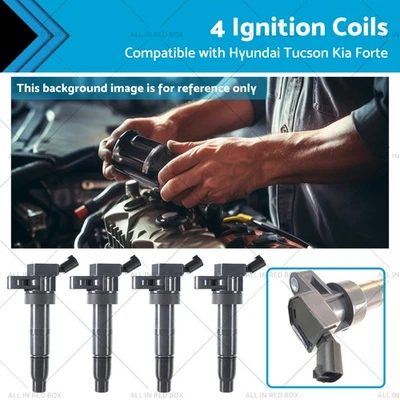 4 Ignition Coils Suitable for Hyundai Tucson Kia Forte Optima Sorento 07-17 2.0L - Image 1 of 4