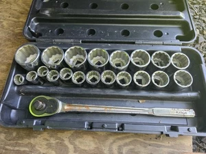 Craftsman -G- Series 24 Pc 3/4" Drive Socket Set 2 1/4 - 7/8 Made In USA - Picture 1 of 7