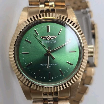 Invicta Ladies Specialty Quartz Watch Green Rose Gold 36mm - Image 1 of 4