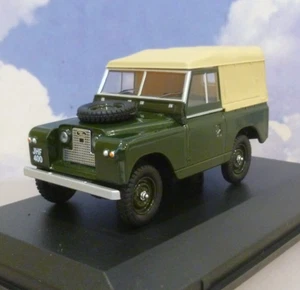 OXFORD 1/43 LAND ROVER 1960 SERIES 2 S2 SWB CANVAS BACK BRONZE GREEN 43LR2S008 - Picture 1 of 6