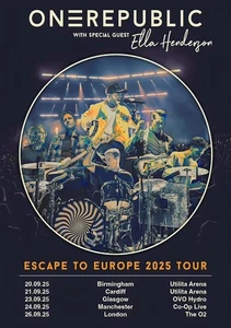 ONE REPUBLIC Escape To Europe 2025 UK Arena Poster - Wall Decor. No Frame - Picture 1 of 6