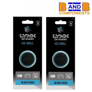 2 x Lynx ICE CHILL 3D Mini Vent Auto Lufterfrischer Duft Duft A1653 - Bild 1 von 6