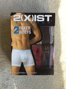 2(X)IST COTTON STRETCH BOXERSHORTS 2ER PACK - M (31-33) - PINEPRINT-CLOUDGREY/TAWN - Bild 1 von 4
