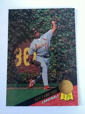 1993 Leaf Ray Lankford St. Louis Cardinals #297 - Image 1 of 2