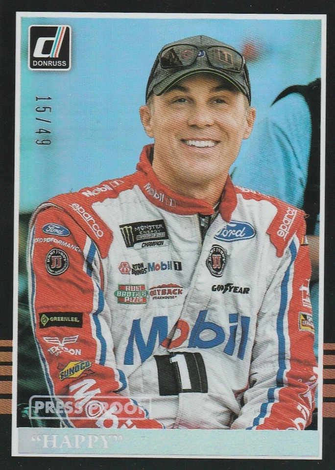 2018 Donruss Nascar Racing Press Proof Happy Kevin Harvick 124 /49 - Image 1 of 1