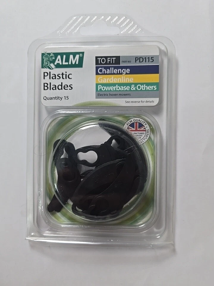 ALM PD115 15 Plastic Blades for Electric Hover Mowers
