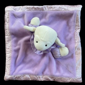 Harvest Moon Tri Russ Lamm Lovey lila Satin Plüsch Baby Sicherheitsdecke - Bild 1 von 2
