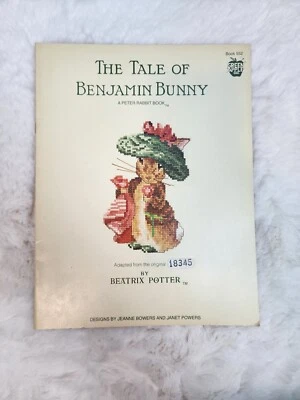 Vtg 90s Tale Of Benjamin Bunny - cross stitch pattern booklet - Book 552 - Image 1 of 4