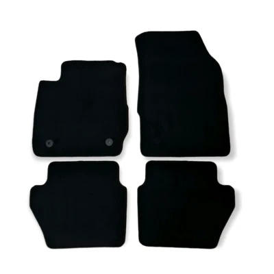 Car Floor Mats Velour For Ford Fiesta Waterproof Black Carpet Rugs Auto Liners Foto 1 de 4