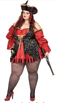 Sexy Spanish Pirate Swashbuckler Adult Halloween Costume XXL FAST SHIPPING USA - Image 1 of 4