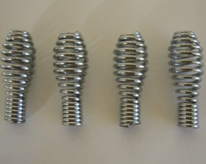 4 Nickel Chrom Holzofen Spiralfeder Griffe 1 3/4" x 5/8" x 1/4" Grill Schürhaken - Bild 1 von 7