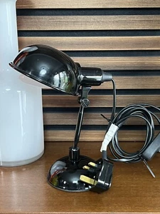 Vintage Habitat Rare Black Gloss Tommy Articulated Metal Desk Lamp Space Age - Picture 1 of 6