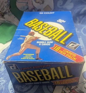 1981 Donruss Baseball Hobby Box From Donruss Fun Bags Variation Pack Wrappers - Picture 1 of 2