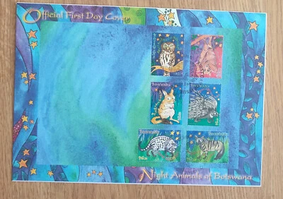 Botswana 2010 Night Animals FDC - Image 1 of 2