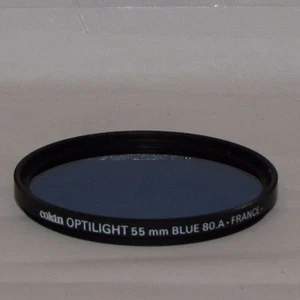 Genuine Cokin Optilight BLUE 80.A 55mm Lens Filter Made in France O40243 - Picture 1 of 3