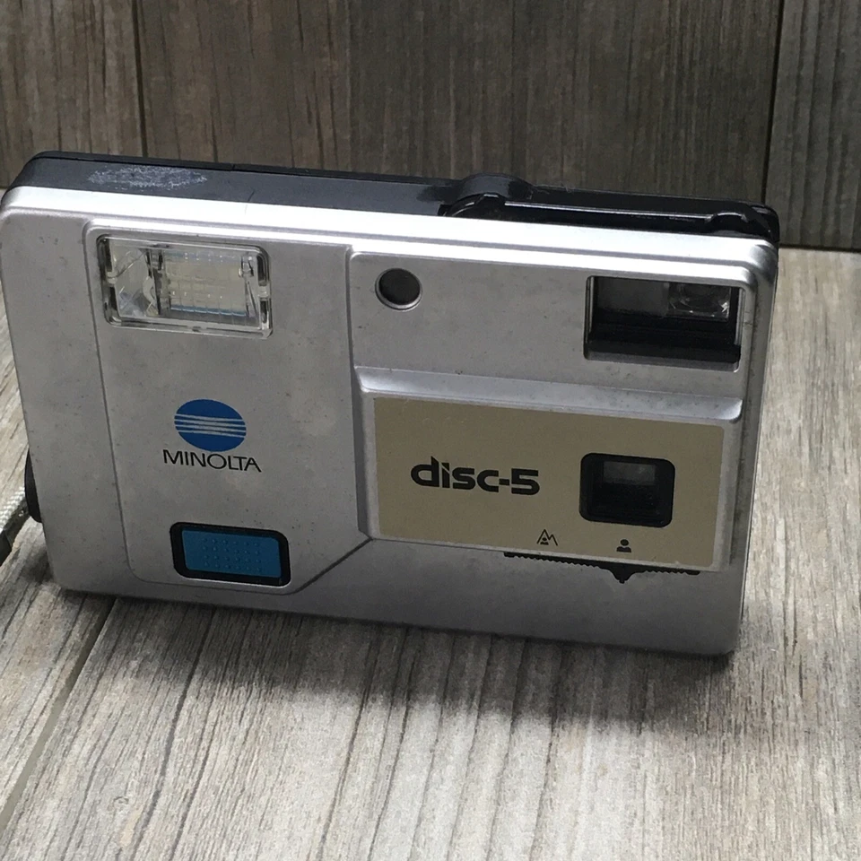 Minolta Disc-5 Disc Film Point And Shoot Camera Parts Or Repair Only Untested - Image 1 of 4
