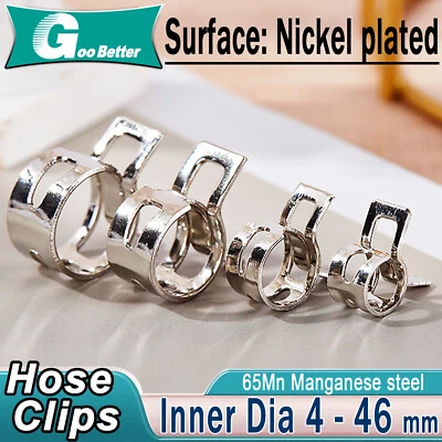 Spring Clips Self Clamping Hose Clamps Sealing Fuel Radiator Silicone Air Pipe - Image 1 of 4