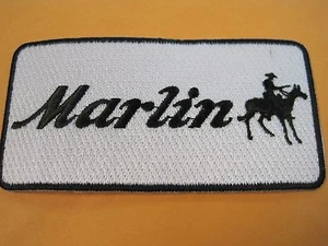 MARLIN SCHUSSWAFFENAUFNÄHER 2 X 4 ZOLL AUFBÜGELN - oder - AUFNÄHEN PISTOLE AUFNÄHER 100 % STICKEREI - Bild 1 von 15