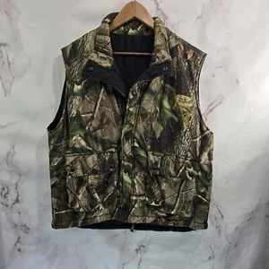 Remington Vest Mens Large Camo Hunting Reversible Realtree Hardwoods Woodland  - Picture 1 of 12
