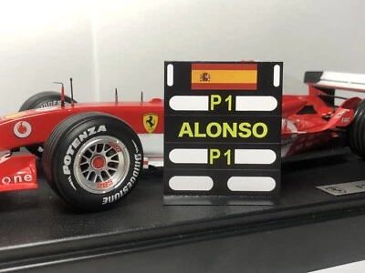 Pitboard 1:18 (Pizarra F1) / Fernando Alonso (Ferrari, Renault) 2005-2013 Foto 1 de 3