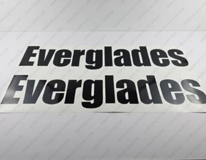EVERGLADES BOAT LOGO DECALS STICKERS 33" x 6.8" 2pcs. - Bild 1 von 6