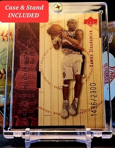 1998 Damon Stoudamire Michael Jordan RED /2300 U.D Hardcourt Holding Court #J22 - Bild 1 von 13