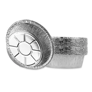 6'' Inch Round Tin Foil Cake Pans Disposable Aluminum, Freezer & 6'' Round 20 - Picture 1 of 7
