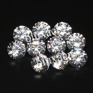 Natural Brilliant 1.50 MM Round D Color VVS1 White Certified Diamond 10 Pcs Lot - Picture 1 of 7