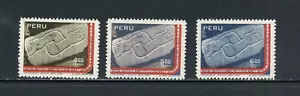 L815 Peru 1971 Dankbarkeit für Erdbebenhilfe 3v. MNH - Bild 1 von 1