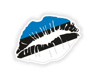 Estonia Lips Flag Sticker / Vinyl Waterproof Decals Graphics - Bild 1 von 1