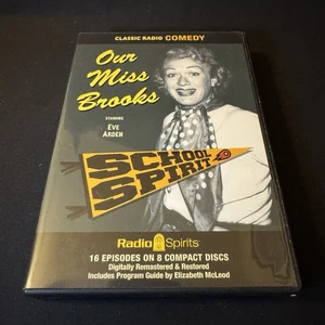 Radio Spirits Our Miss Brooks School Spirit 8 CDs/16 Episodes Comedy Eve Arden - Imagen 1 de 2