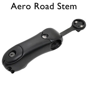Aero Carbon Road Bike Stem -17° To -7° Adjustable 31.8mm GPS Computer Mount  - Picture 1 of 29