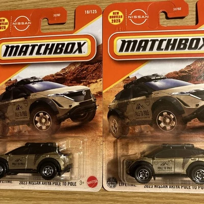 MATCHBOX 2025 #18 NEW MODEL GOLD 2023 NISSAN ARIYA POLE TO POLE Lot OF 2 - Image 1 of 4