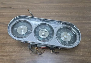 Vintage 1952-1953 Packard Chrome Instrument Gauge Cluster Dash Panel OEM - Bild 1 von 12