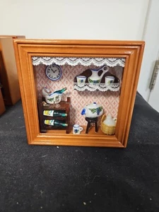 Wine Set Reutter Porzellan Picturebox dollhouse miniature - Picture 1 of 4