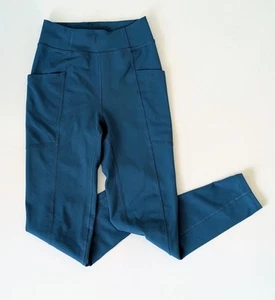 REI Co-op Active Pursuits Tights Youth Teal Polyester Athletic Pants, Size S 7/8 - Picture 1 of 13