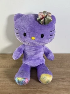 Build A Bear Hello Kitty Purple Love Edición Limitada Peluche Suave Juguete Arco - Imagen 1 de 8