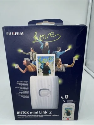 BRAND NEW Fujifilm Instax Mini Link 2 Smartphone Printer - Clay White Bluetooth - Image 1 of 4