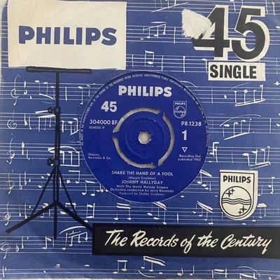 ** JOHNNY HALLYDAY - SHAKE THE HAND OF A FOOL 7" VINYL ROCK & ROLL PHILIPS ** - Image 1 of 2